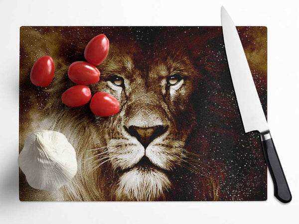 Lions Pride Glass Chopping Board