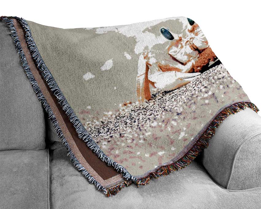 Lonely Crab Woven Blanket