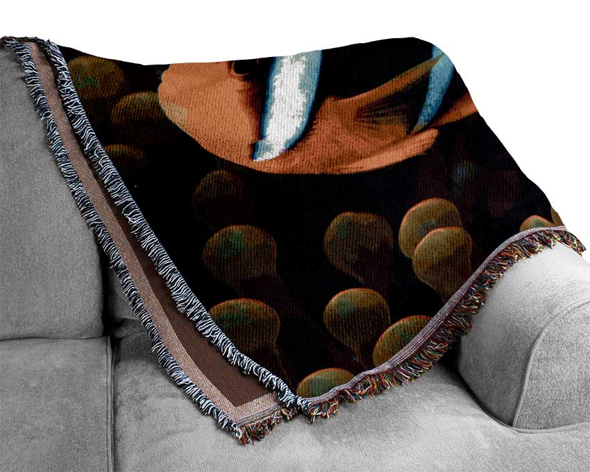 Neon Clown Fish Woven Blanket