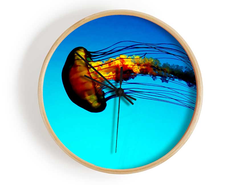 Ocean Jellyfish Clock - Wallart-Direct UK