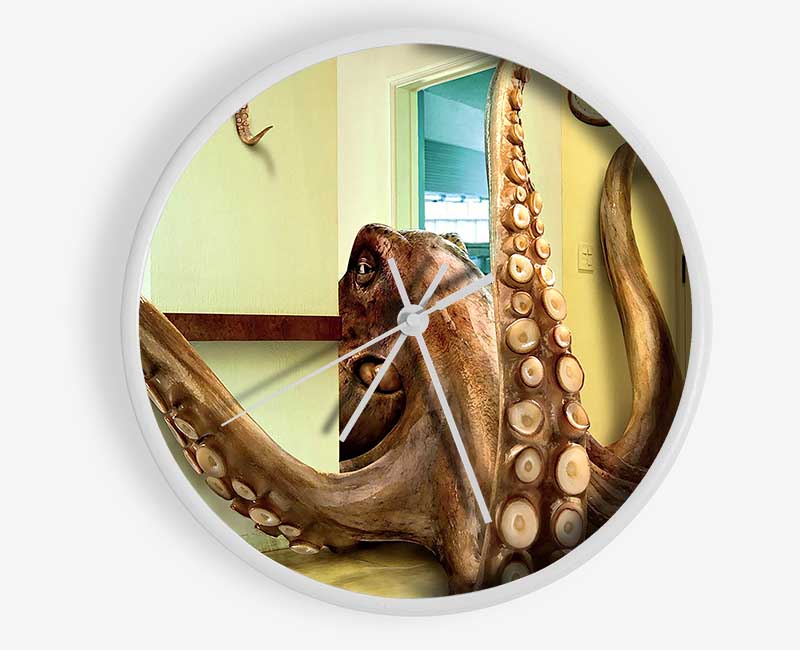 Octopus Invasion Clock - Wallart-Direct UK