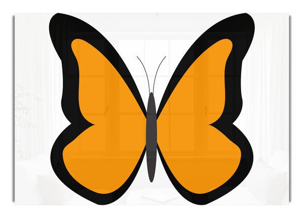 Orangefarbener Schmetterling