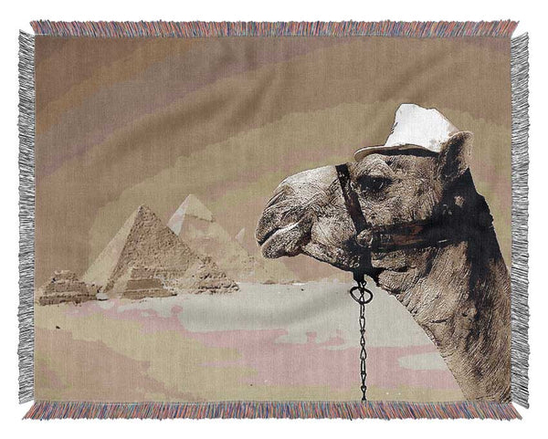 Pyramid Camel Woven Blanket