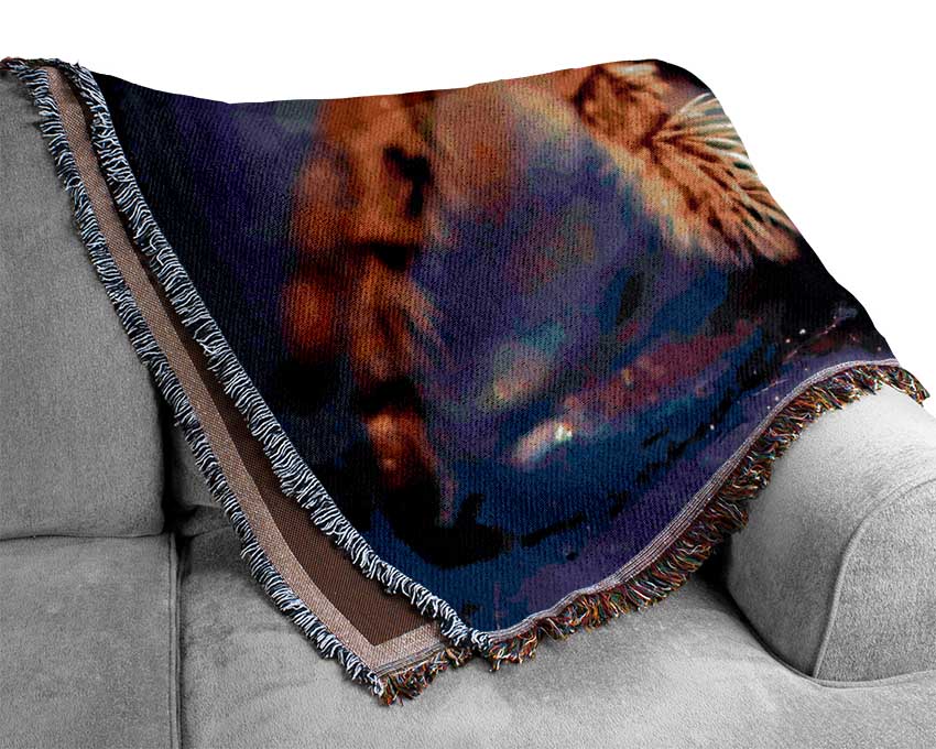 Spider Close-Up Woven Blanket