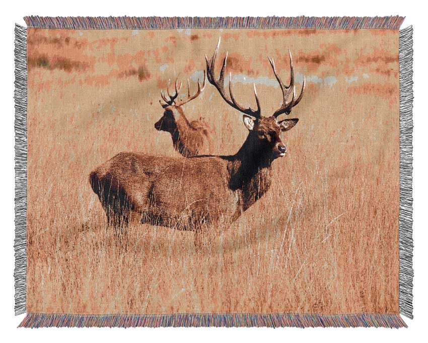 Stag Duo Woven Blanket