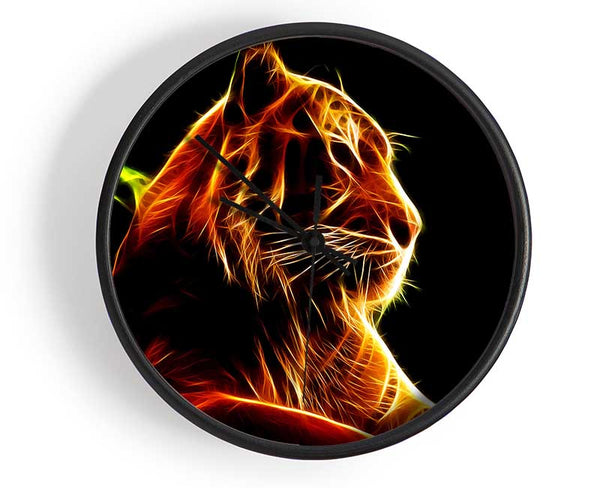 Tiger Blaze Clock - Wallart-Direct UK