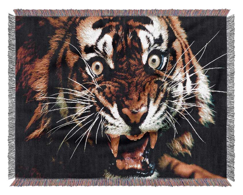 Tiger Roar Woven Blanket