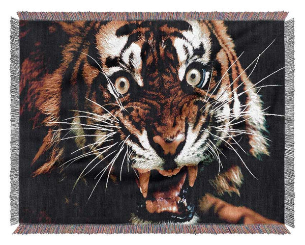 Tiger Roar Woven Blanket
