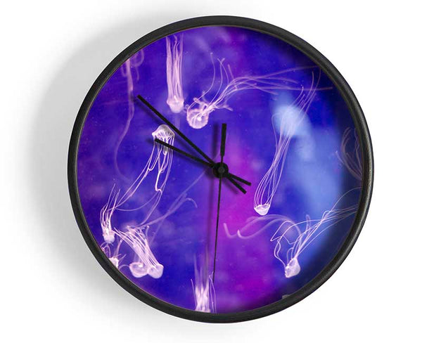 Tiny Jellyfish Clock - Wallart-Direct UK