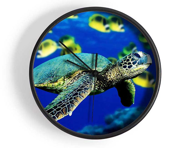 Turtle Ocean Clock - Wallart-Direct UK