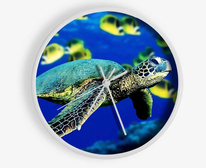 Turtle Ocean Clock - Wallart-Direct UK