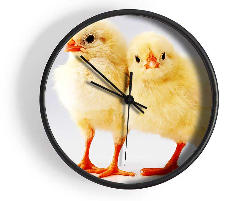 Two Little Chicks Clock - Wallart-Direct UK