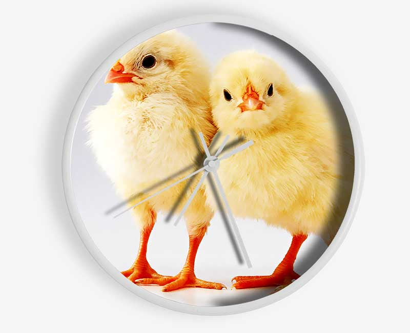 Two Little Chicks Clock - Wallart-Direct UK