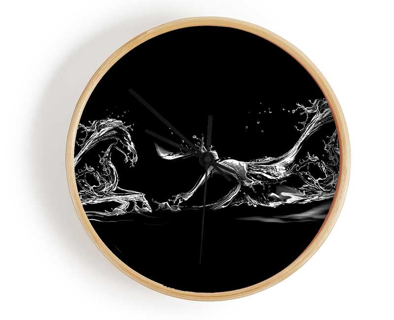 Water Horses Clock - Wallart-Direct UK