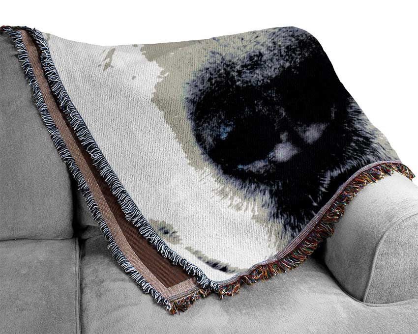 Wolf Eyes Woven Blanket