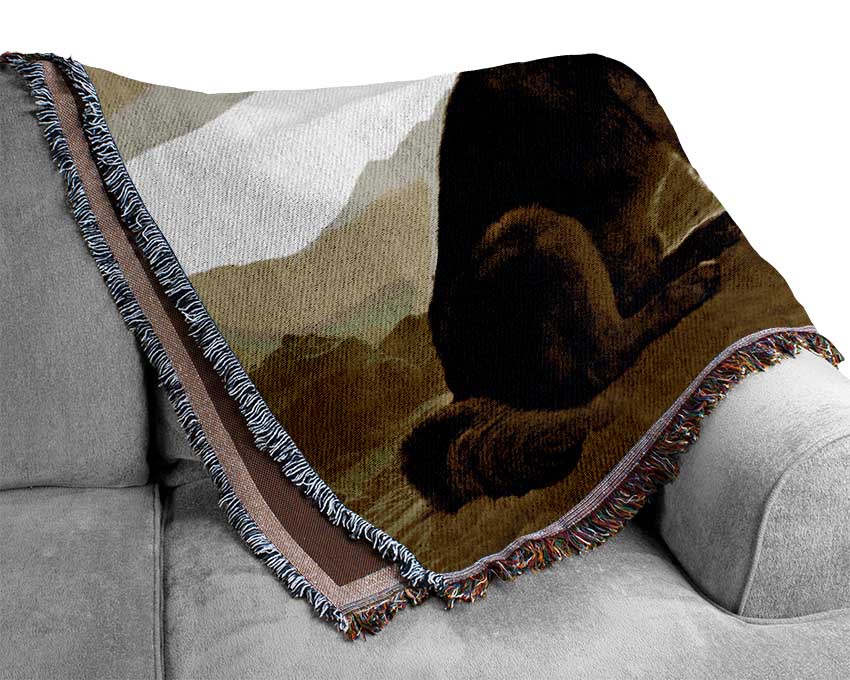 Wolf Mountain Woven Blanket