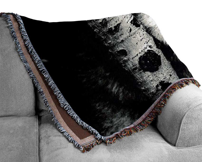 Wolf Stare Woven Blanket
