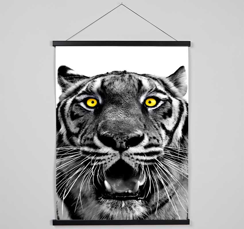 Yellow Tiger Eyes Hanging Poster - Wallart-Direct UK