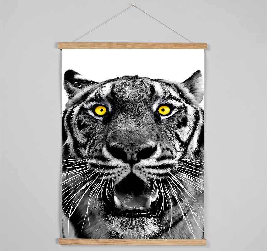 Yellow Tiger Eyes Hanging Poster - Wallart-Direct UK