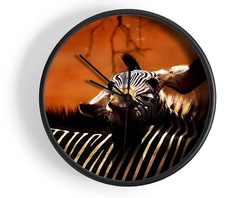 Zebra Family Love Clock - Wallart-Direct UK