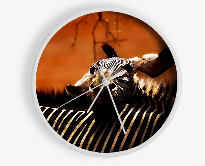 Zebra Family Love Clock - Wallart-Direct UK
