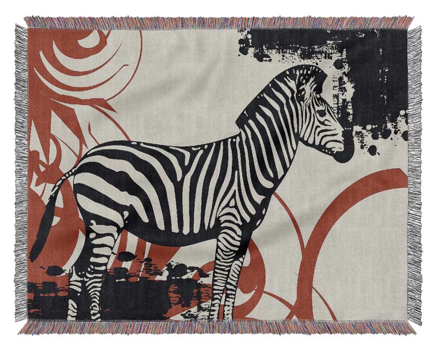 Zebra Safari Woven Blanket