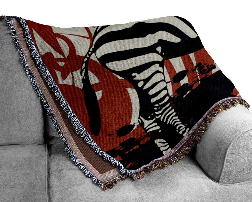 Zebra Safari Woven Blanket