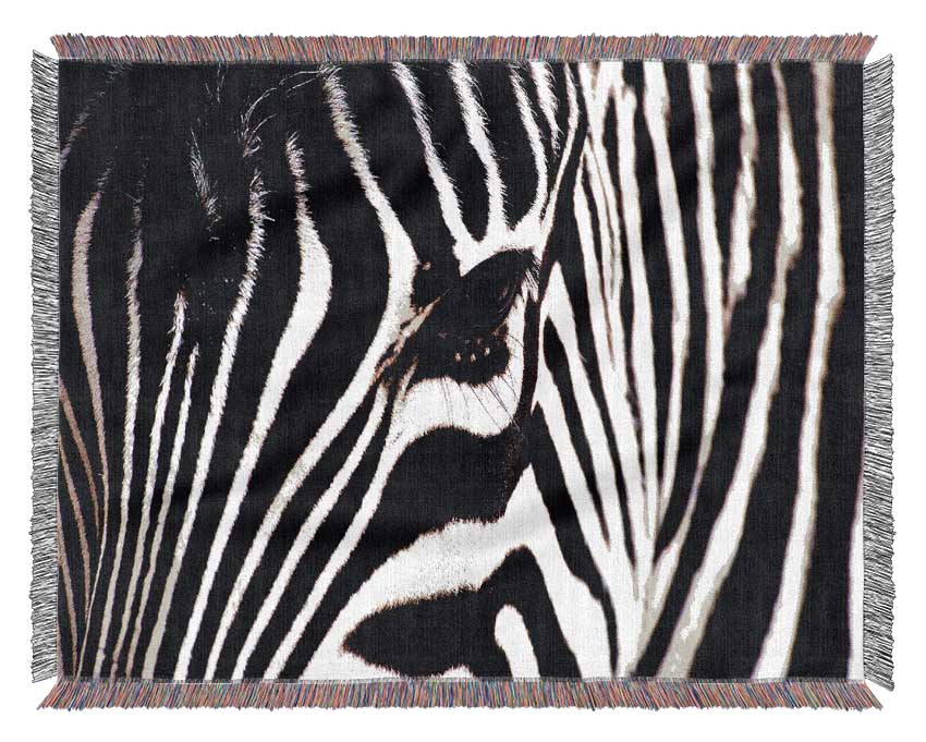 Zebra Stare Woven Blanket