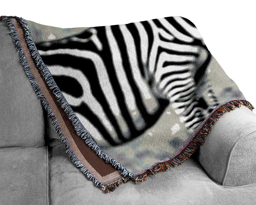 Zebra Twins Woven Blanket