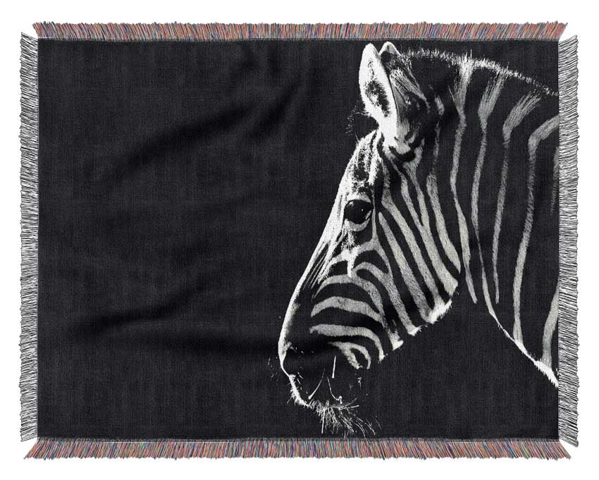 Zebra Whiskers Woven Blanket
