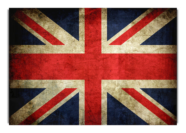 Britische Grunge-Flagge
