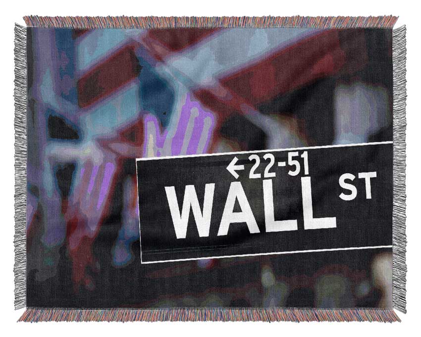 Wall Street American Woven Blanket