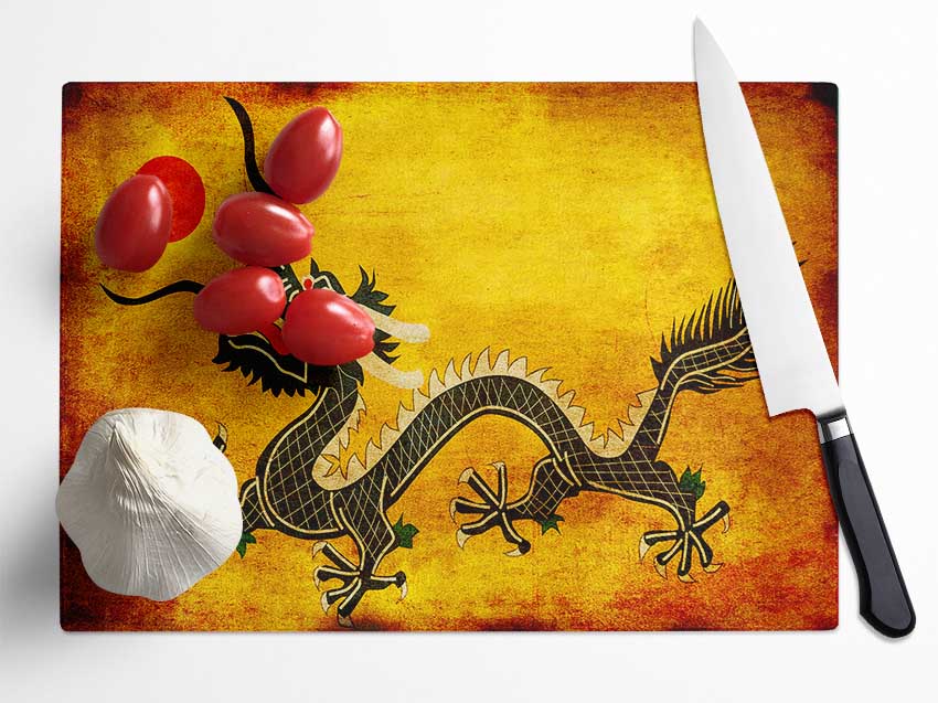 Manchu Dragon Ming Dynasty Glass Chopping Board