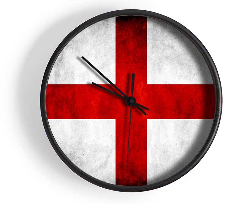 St George Flag England Clock - Wallart-Direct UK