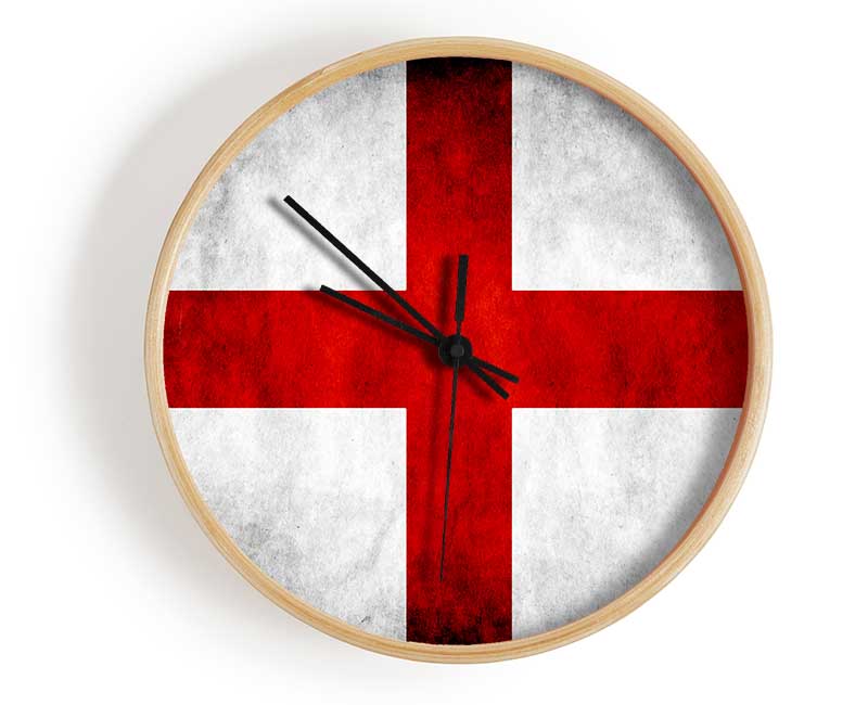 St George Flag England Clock - Wallart-Direct UK