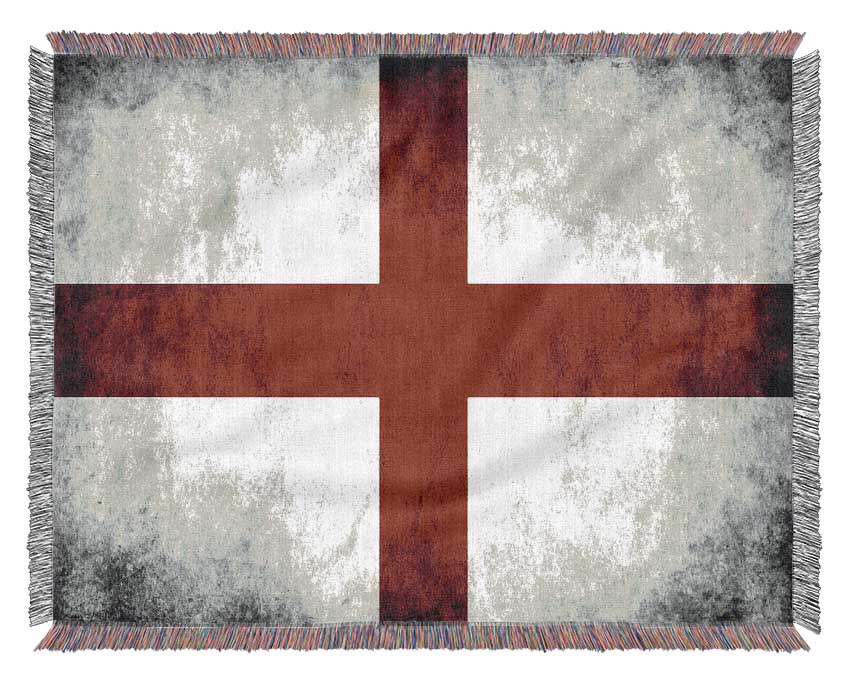 St George Flag England Woven Blanket