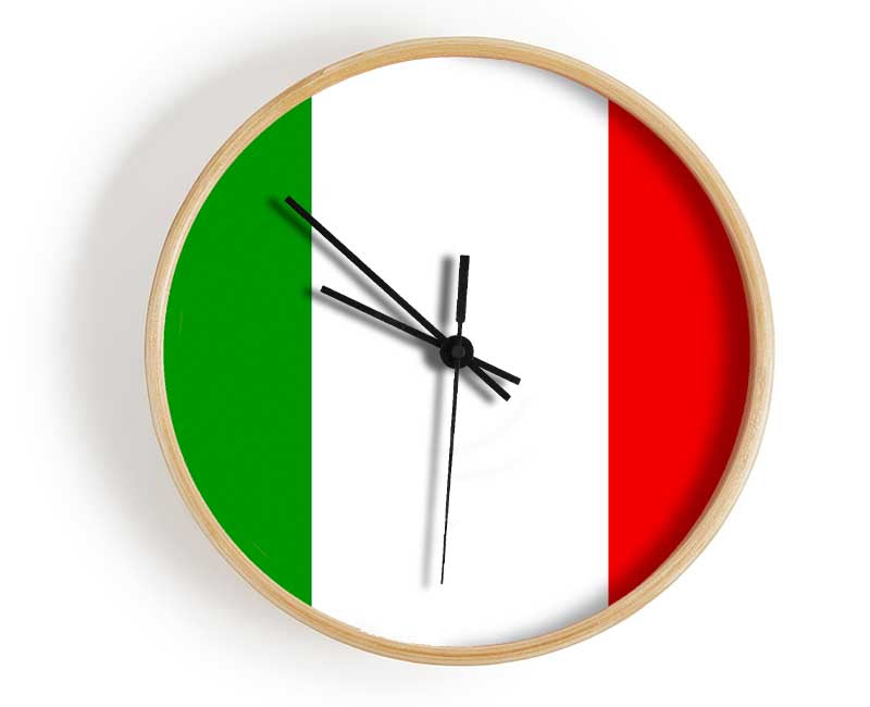 Flag Of Italy Clock - Wallart-Direct UK