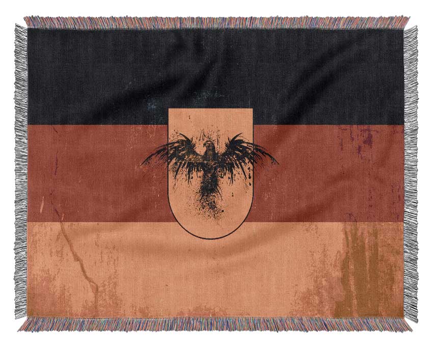 German Flag Eagle Woven Blanket