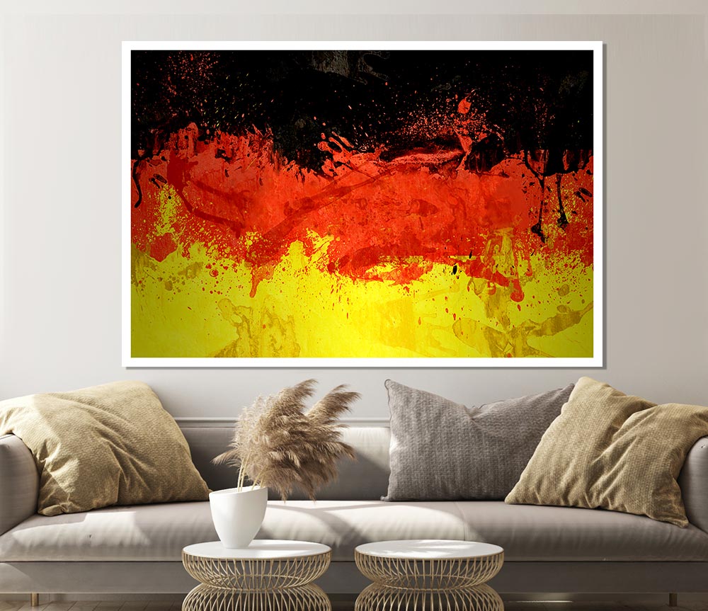 Germany Colours Print Poster Wall Art