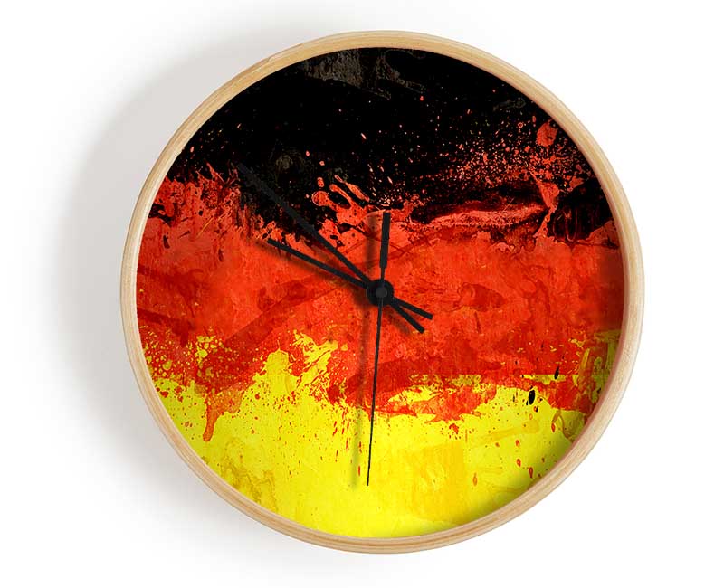 Germany Colours Clock - Wallart-Direct UK
