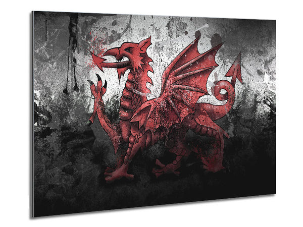 Welsh Dragon Grunge