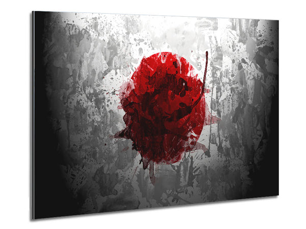 Japanische Grunge-Flagge