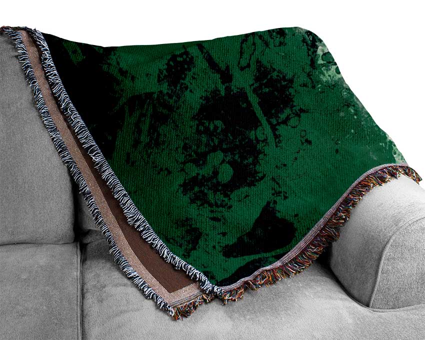 Grunge Flag Of Italy Woven Blanket