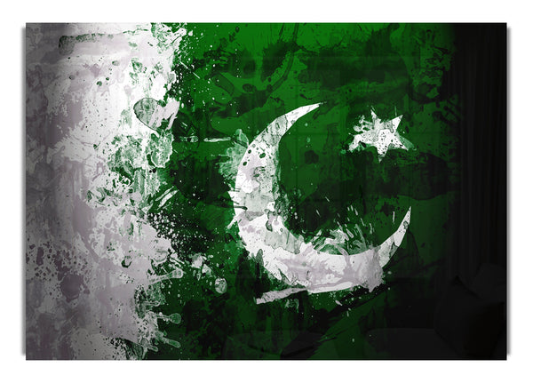 Pakistan Flag Grunge