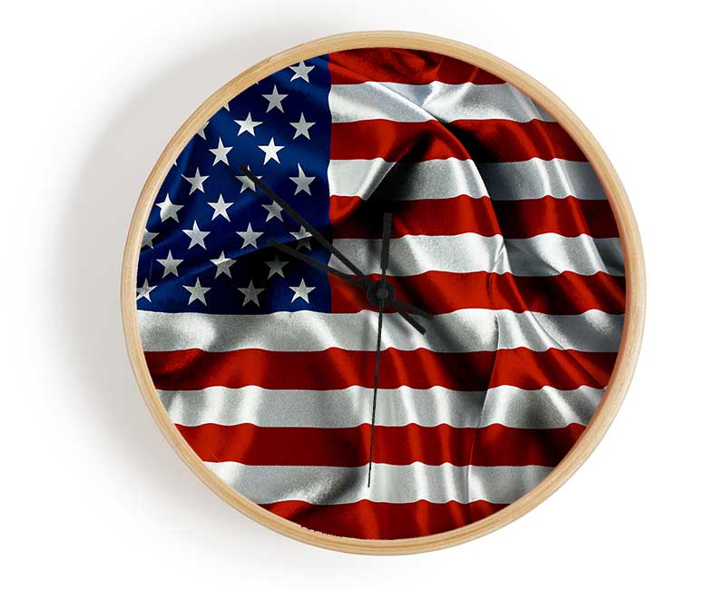 American Usa Flag Clock - Wallart-Direct UK