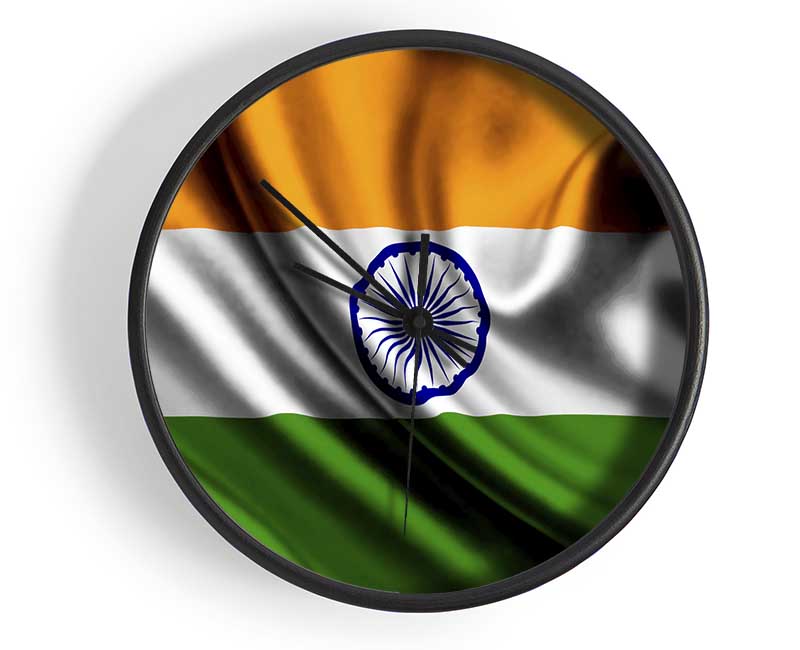 Indian Flag Clock - Wallart-Direct UK