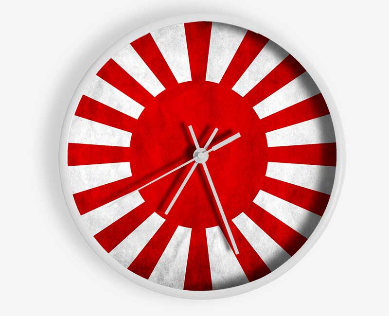 Japanese War Flag Clock - Wallart-Direct UK