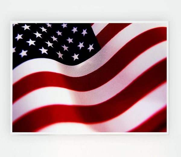 American Flag Print Poster Wall Art