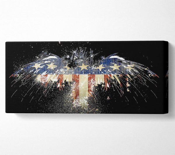 Amerikanische Flagge mit Adler
