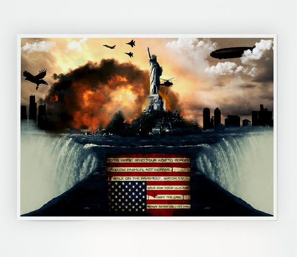 American Liberty Print Poster Wall Art